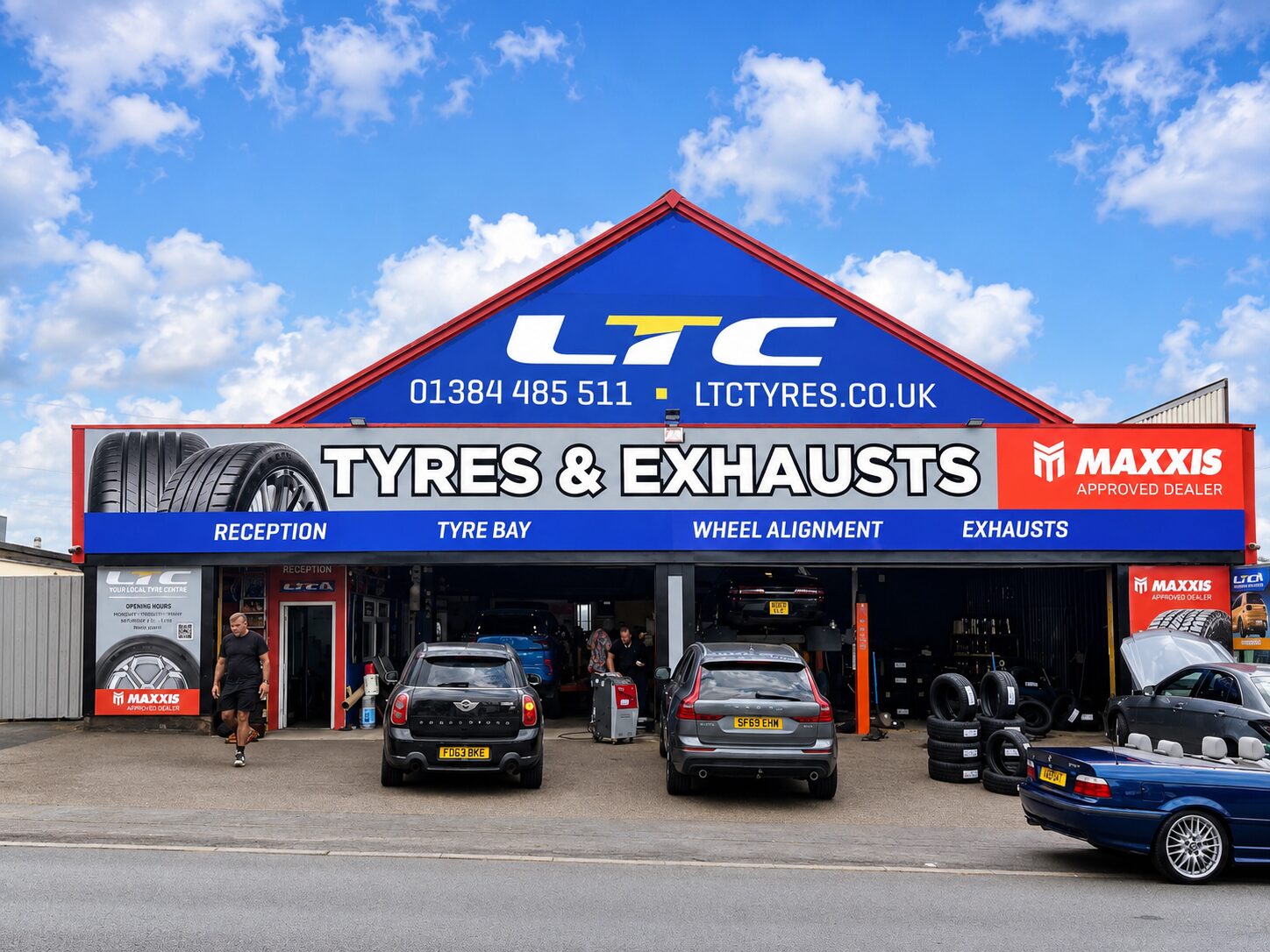 LTC Tyres & Exhausts Brierley Hill branch frontage