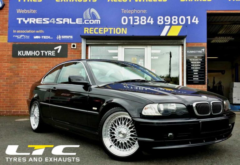 Calibre Vintage 18″ Silver Alloy Wheels fitted to a BMW 3 Series