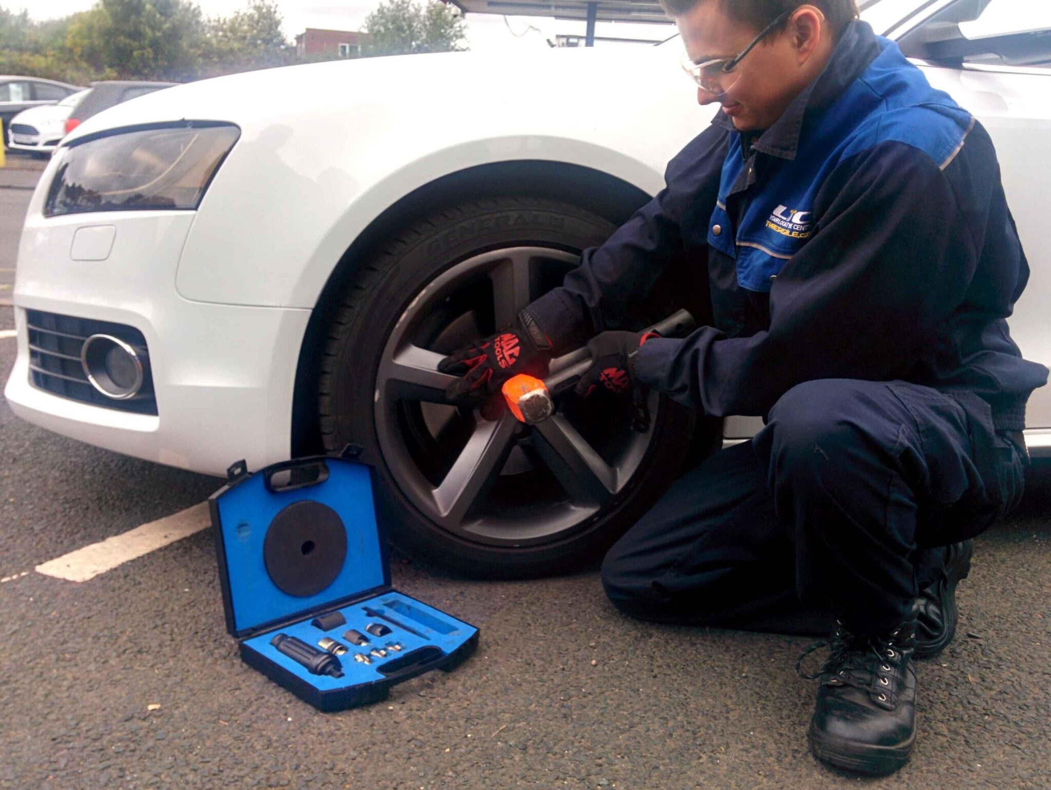 Locking wheel nut removal service at LTC Tyres