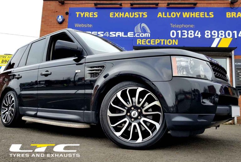 Set of 20″ Alloy Wheels fitted to Range Rover Sport