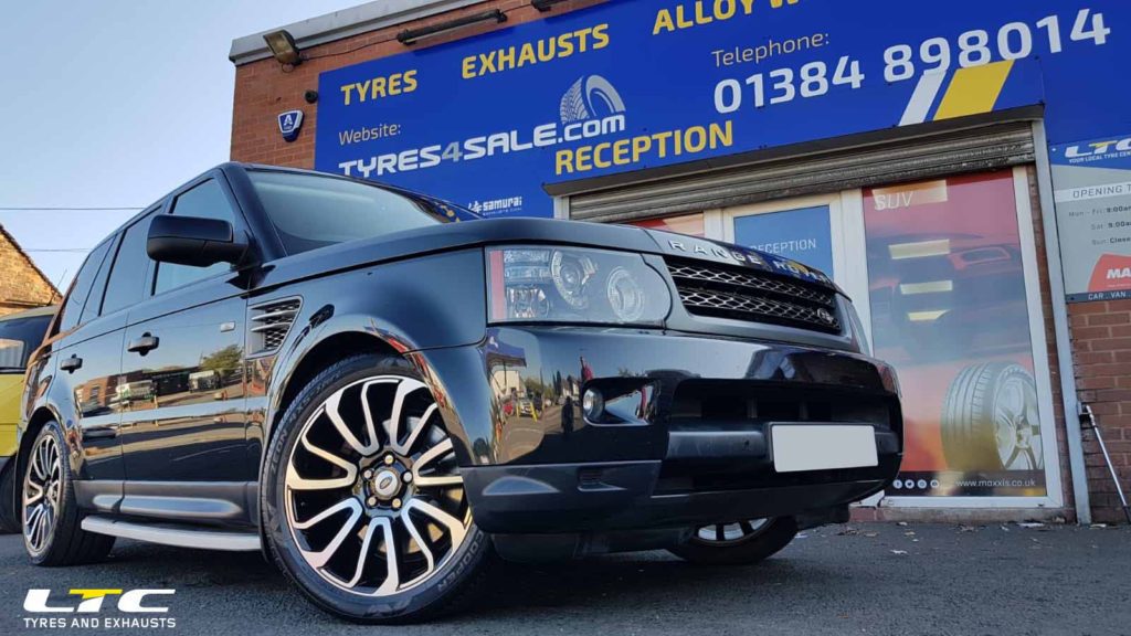 Set of 20" ZX1 Alloy Wheels fitted to Range Rover Sport