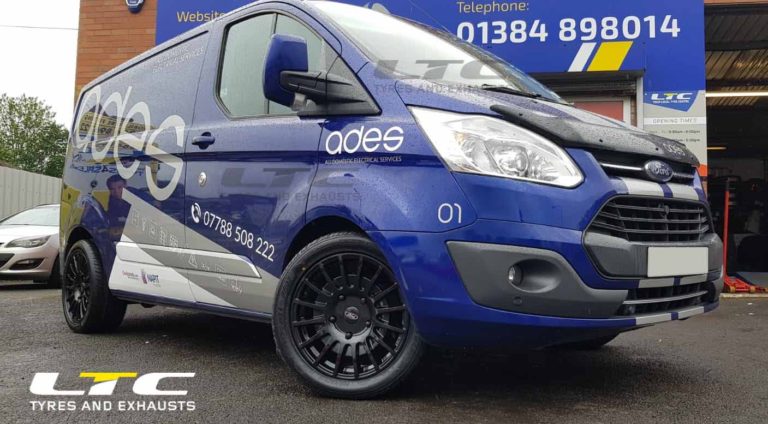 Set of 18″ JBW TMS Gloss Black Alloy Wheels for Ford Transit Van