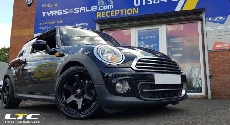 Wolfrace JDM 17" Alloy Wheels and tyres for Mini Cooper fitted by LTC Tyres and Exhausts