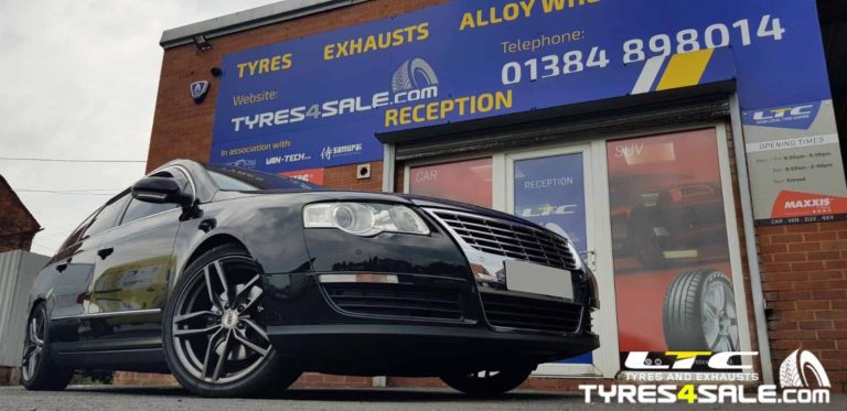Set of 18" inch DRC DRS Alloy Wheels in Gunmetal for VW Passat