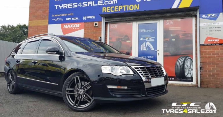 Set of 18" inch DRC DRS Alloy Wheels in Gunmetal for VW Passat
