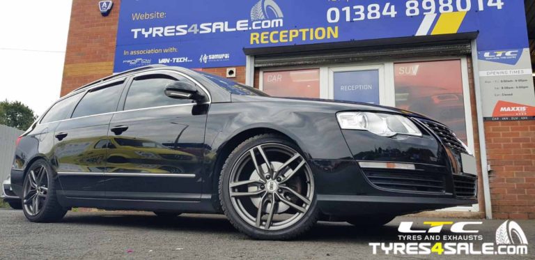 Set of 18" inch DRC DRS Alloy Wheels in Gunmetal for VW Passat