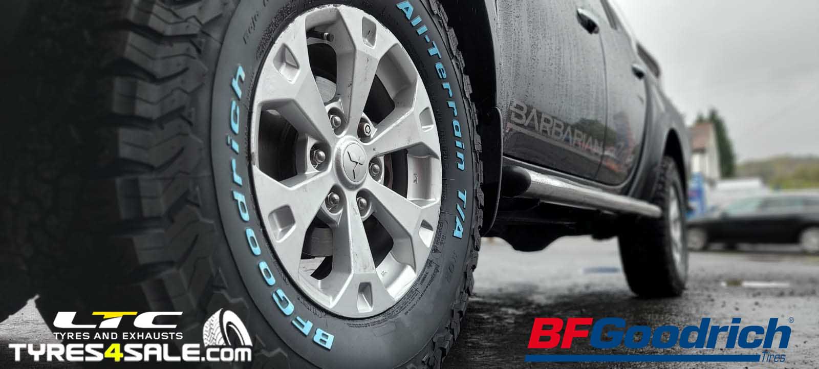 Set of BF GoodRich All Terrain AT KO2 Tyres for Mitsubishi L200 Truck