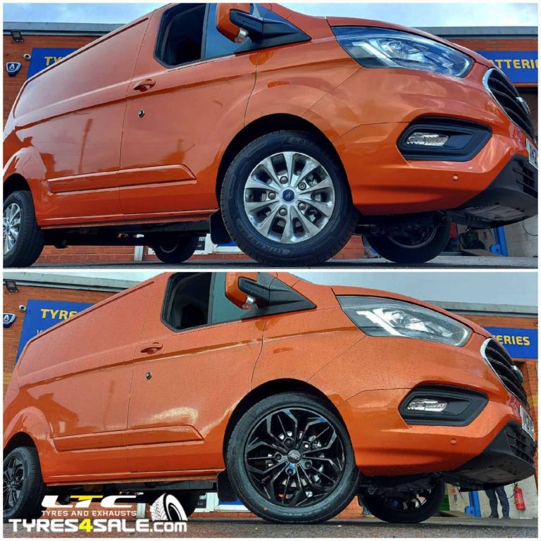 JBW FST Alloy Wheels 18" Gloss Black Ford Transit Custom