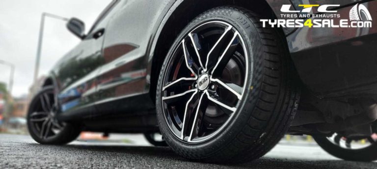 Brand new 19″ DRC DAA Alloy Wheels Black and Polished for Audi Q3