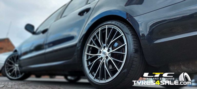 19″ DRC DMM Alloy Wheels Gun Metal and Polished for Skoda Superb