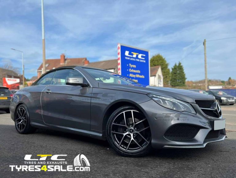 Romac Diablo Black and Polished 18" Alloy Wheels with Nexen Tyres for Mercdedes E-Class Coupe