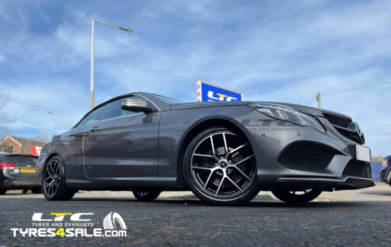 Romac Diablo Black and Polished 18" Alloy Wheels with Nexen Tyres for Mercdedes E-Class Coupe
