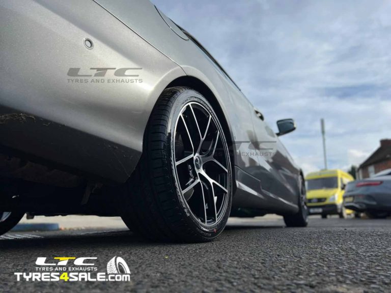 Romac Diablo Black and Polished 18" Alloy Wheels with Nexen Tyres for Mercdedes E-Class Coupe