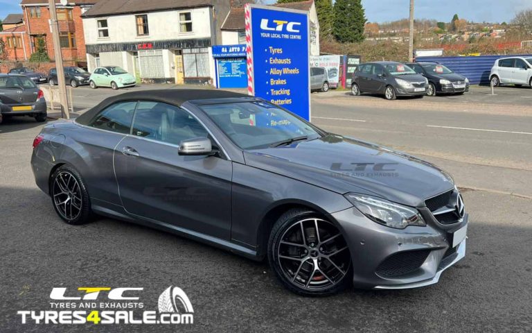 Romac Diablo Black and Polished 18" Alloy Wheels with Nexen Tyres for Mercdedes E-Class Coupe