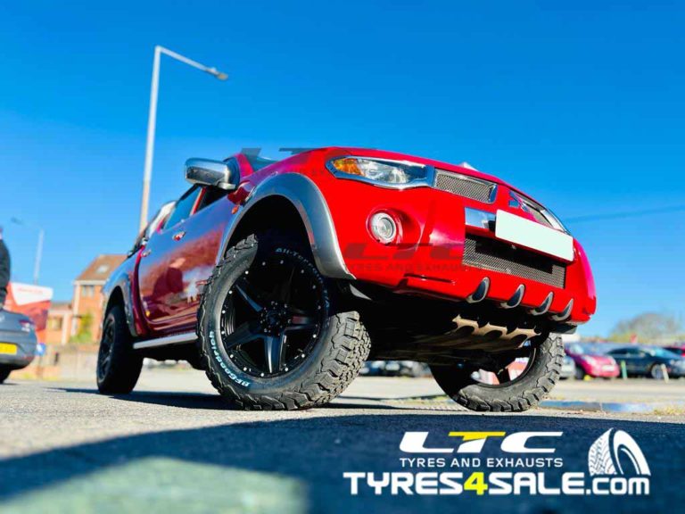 Set of 18″ Tomahawk Apache Black and BF Goodrich Tyres for Mitsubishi L200