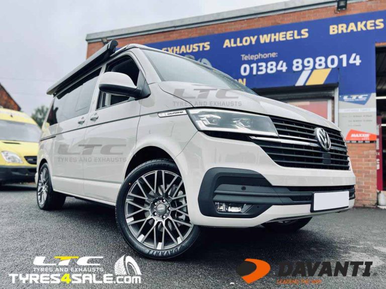 MOMO Revenge 20″ Alloy Wheels and a set of Davanti DX640 275/40 20 Tyres for VW Transporter T6.1