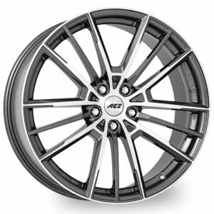 AEZ Kaiman Dark Alloy Wheels - Gunmetal and Polished