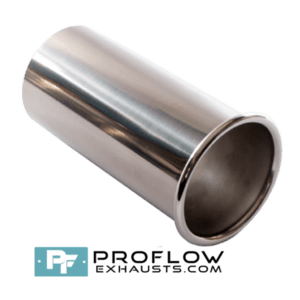 Round Exhaust Tailpipe TX068 Stainless Steel Outward-Rolled