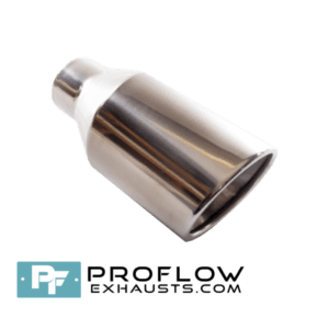 Round Slash Exhaust Tailpipe TX074 Stainless Steel - 102mm / 4″ - Proflow