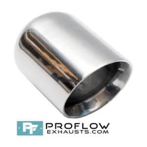 Round Slash Exhaust Tailpipe TX190 Stainless Steel - 83mm / 3.25″ - Proflow