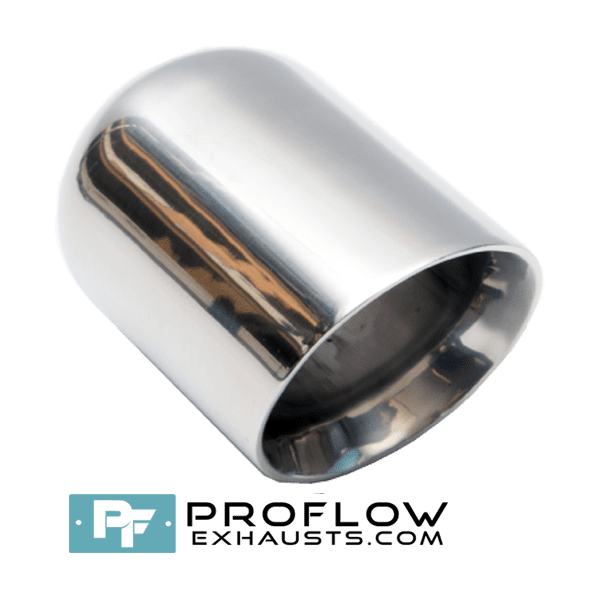 Round Slash Exhaust Tailpipe TX190 Stainless Steel - 83mm / 3.25″ - Proflow Round Slash Exhaust Tailpipe TX190 Stainless Steel - 83mm / 3.25″ - Proflow