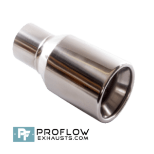 Round Exhaust Tailpipe TX070 Stainless Steel - 89mm / 3.5″ - Proflow