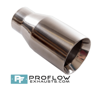 Round Exhaust Tailpipe TX157 Stainless Steel - 89mm / 3.5″ - Proflow