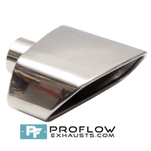 Staggered Square Exhaust Tailpipe TX107 L/R Stainless Steel - 175mm x 95mm | 7″ x 3.5″ - Proflow