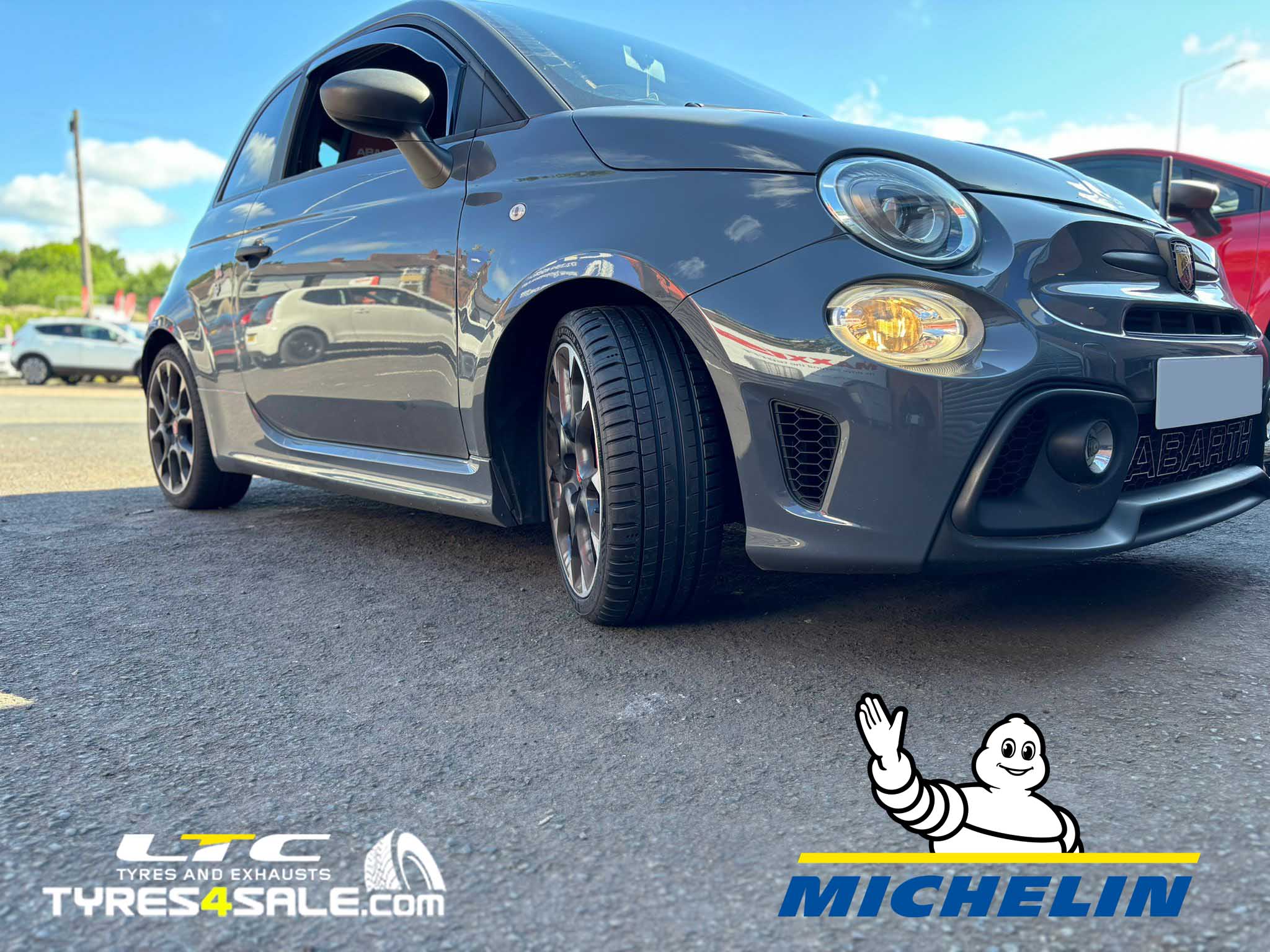 Michelin Pilot Sport 5 Tyres and Hunter Hawkeye Wheel Alignment for Fiat 500 Abarth