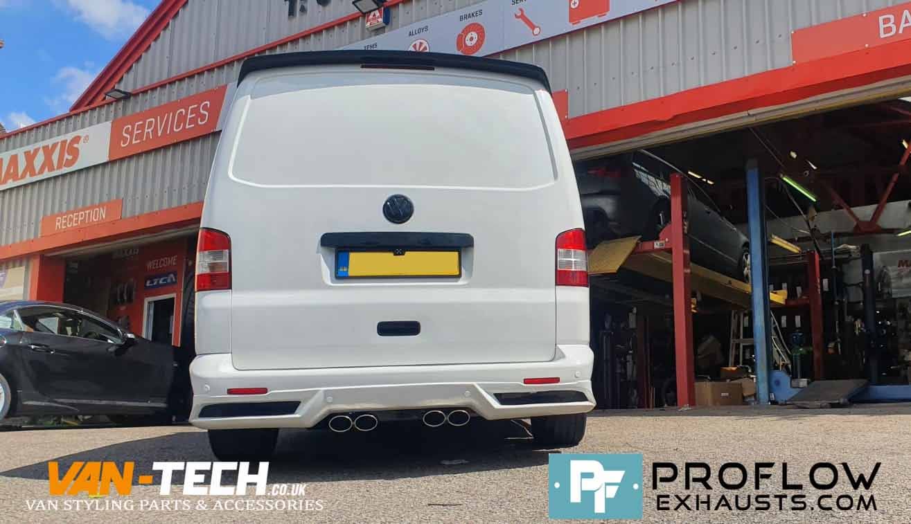 211191118_4460850593926552_8512305615402263434_n VW T5 T5.1 Transporter Stainless Steel Custom Exhaust System Twin Tailpipes