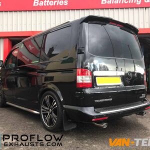VW T5 T5.1 Transporter Stainless Steel Custom Exhaust System Twin Tailpipes
