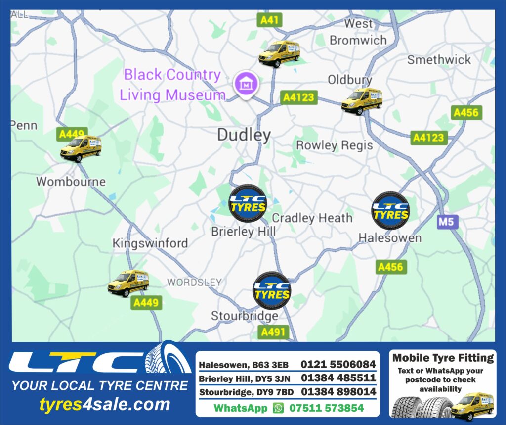 Stourbridge tyres, National tyres Stourbridge, Goodyear tyres, LTC Tyres 