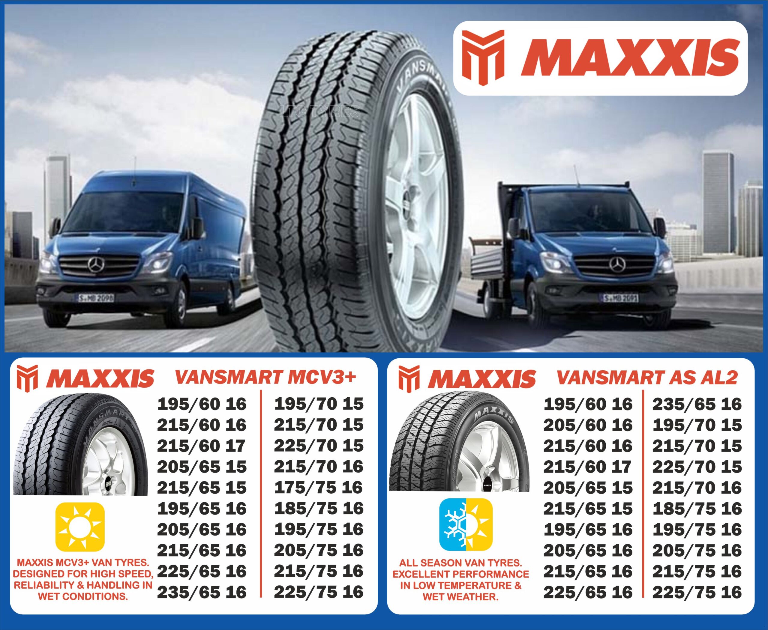 MAXXIS VAN TYRES