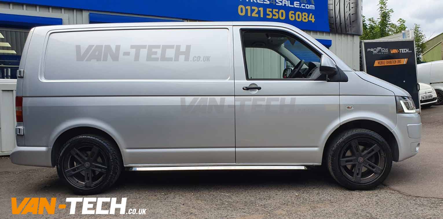 VW-T5-T5.1-T6-Sportline-Side-Bars-Angular-Stainless-Steel-3 VW T5 T5.1 Sportline Side Bars Angular Stainless Steel SWB