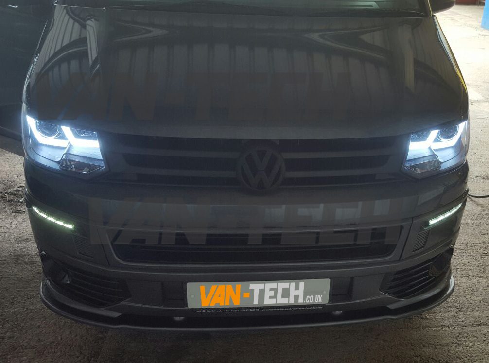 VW-Transporter-T5-Frotn-Styling-Pack-1 VW Transporter T5.1 LED DRL Light Bar Headlights 2010-2015