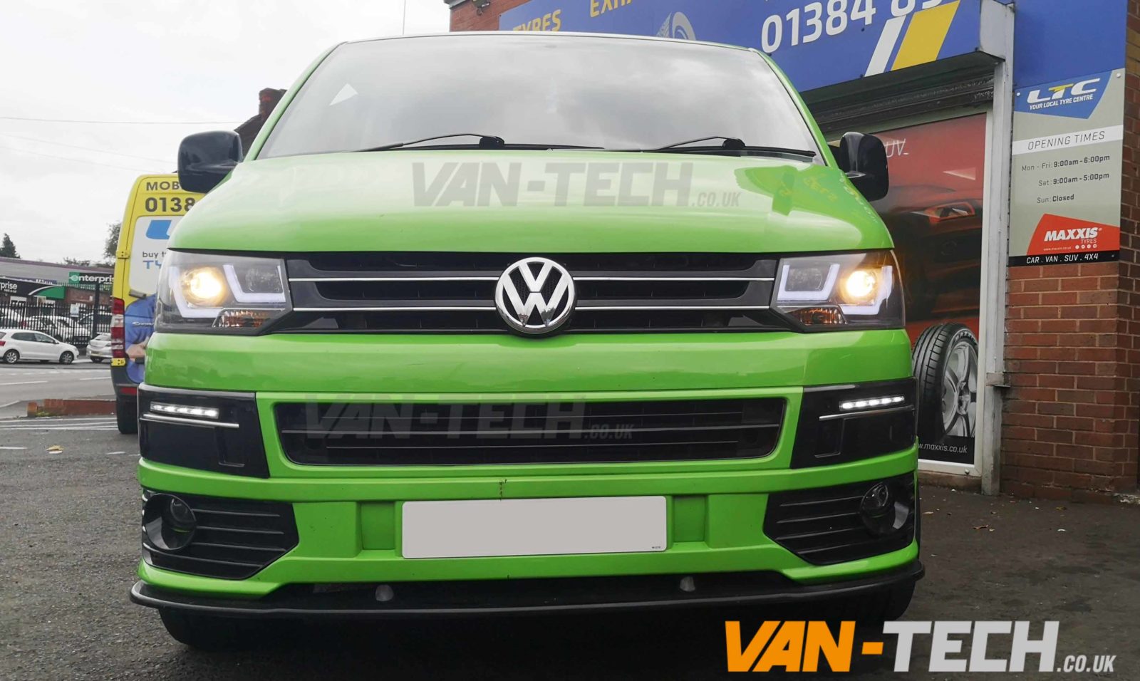 cof VW Transporter T5.1 LED DRL Light Bar Headlights 2010-2015