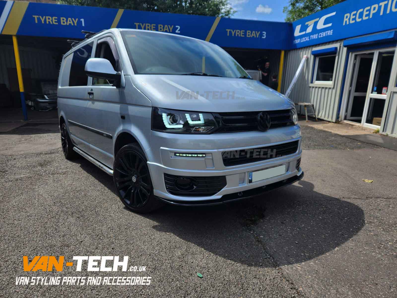 VW-Transporter-T5-to-T5.1-Front-End-Conversion-kit-1 VW Transporter T5.1 LED DRL Light Bar Headlights 2010-2015
