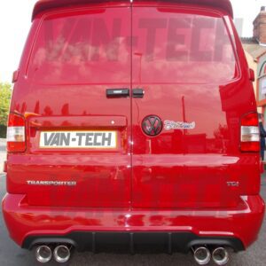 VW T5 T5.1 Transporter Stainless Steel Custom Exhaust Back Box Dual Twin Tailpipe