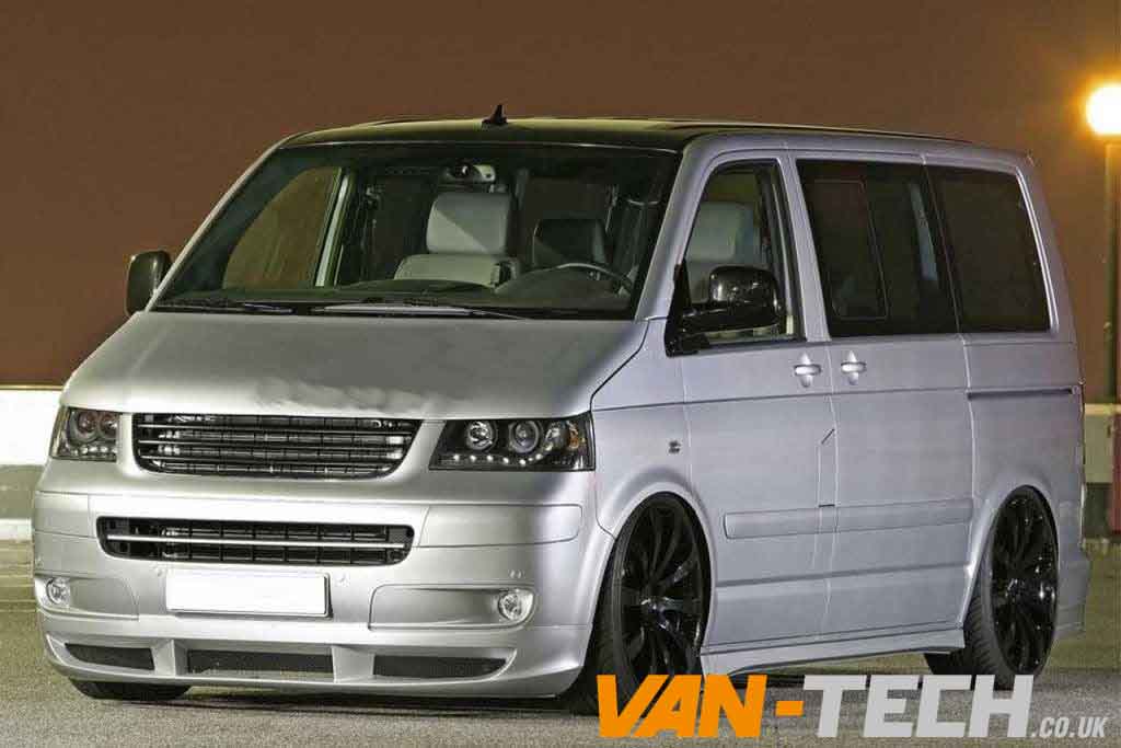 W-T5-Headlights-DRL-LED-Audi-Style-2003-2010-phl90465 VW Transporter T5 Headlights Black DRL LED Audi Style 2003-2010
