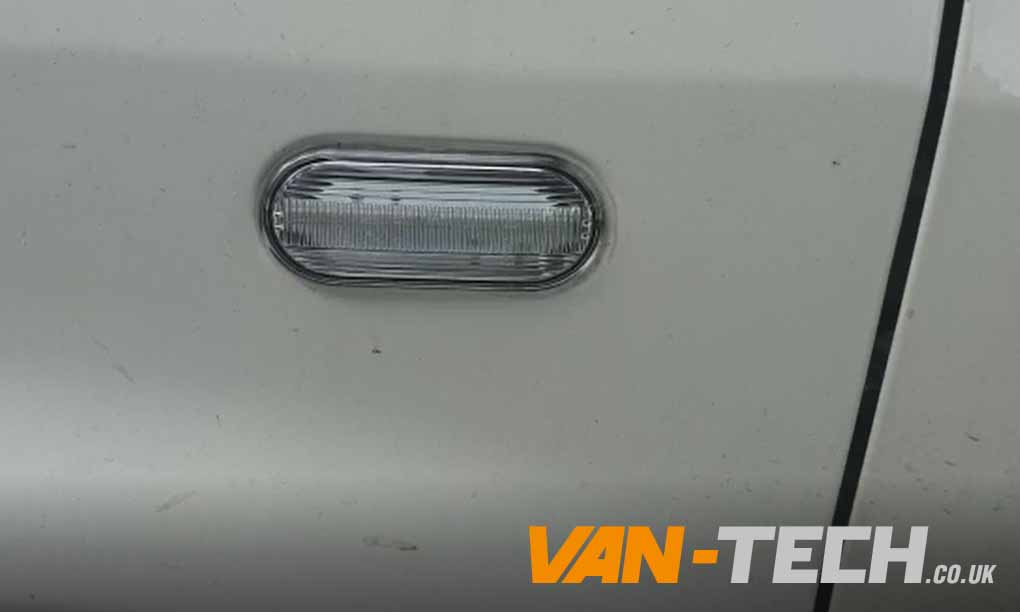 clear-indicator-1 VW T5 T5.1 Transporter Clear Dynamic Side Repeaters These VW T5 T5.1 Transporter Clear Dynamic Side Repeaters made to the highest standard when you buy and fit these you’ll appreciate the solid quality knowing that you won’t have any problems. Fits VW Transporter T5 T5.1 models 2003- onwards Clear Side Repeater Dynamic side repeaters Simple plug and play design E marked and road legal Also fits many other VW vehicles such as Golf, Caddy, Polo, Lupo