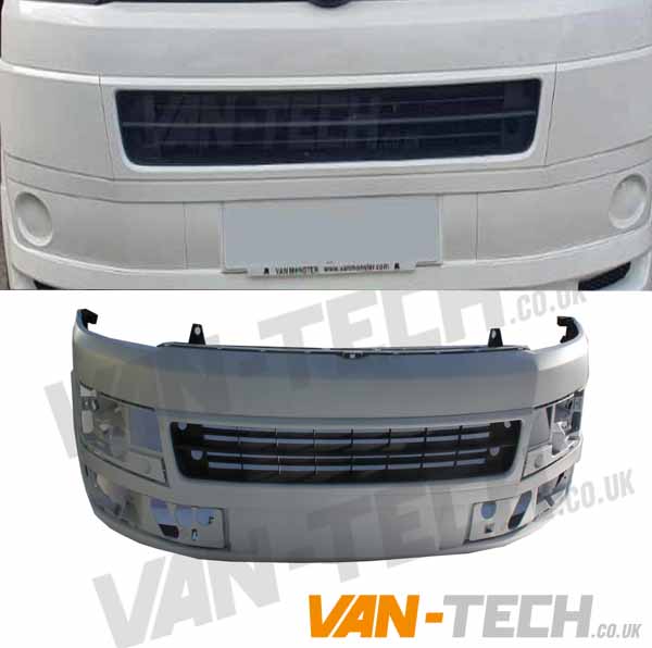 t5-replacement-bumper-1 VW Transporter T5.1 Front Bumper Primed 2010 – 2015