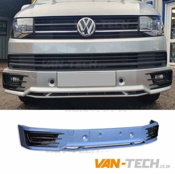 t6-sportline-6-600x596 VW Transporter T6 Sportline Lower Bumper Plastic This VW Transporter T6 Sportline Lower Bumper Plastic has combination of great looks and are made to the highest standard. FREE SHIPPING to most of the UK!! (Scottish Highlands and Northern Ireland not included) VW Transporter T6 Sportline Lower Bumper Plastic Product features: Made from sturdy high quality Plastic Styling finish at fraction of main dealer prices Fantastic look Includes Fog Light Covers We offer a painting and fitting service for the VW Transporter T6 Sportline Style Plastic Front Lower Bumper Spoiler give our fitting centre a call with paint code required for a quote.