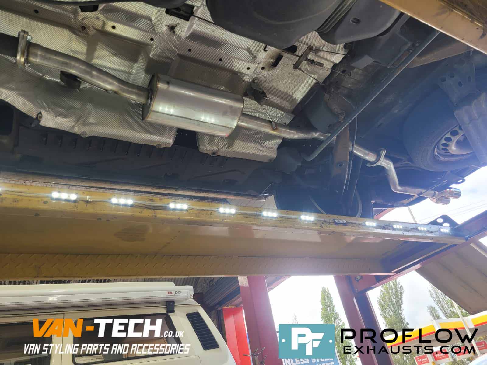 vw-t5-exhaust-1 VW Transporter T5 T5.1 Stainless Steel Custom Exhaust System Single Twin Tail Pipe