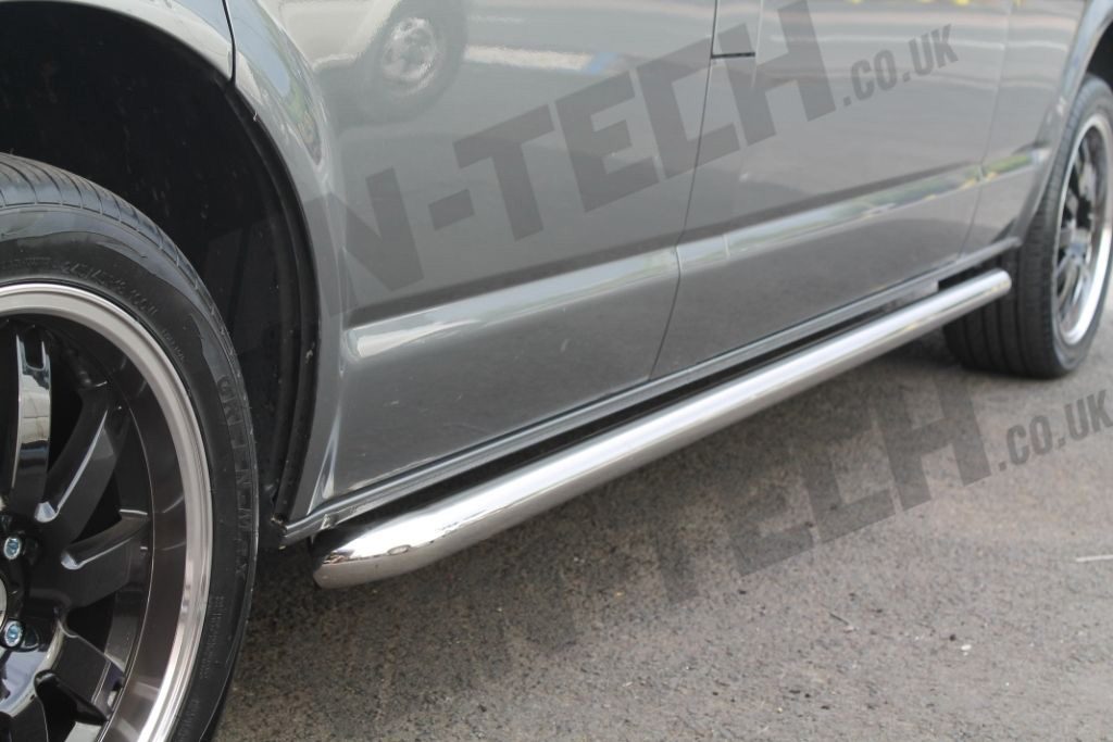 vw-t5-transporter-van-o.e-style-sportline-side-bars-1 VW T5 T5.1 Side Bars Sportline Stainless Steel O.E Style SWB LWB Transporter