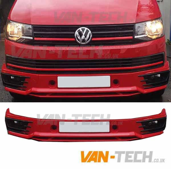 vw-t6-transporter-pre-painetd-sportline-bumper-1 Pre-Painted VW T6 Sportline Bumper Plastic Pre-Painted VW T6 Sportline Bumper Plastic We can supply this part pre-painted and ready to fit to your van, we just need you to supply us with the VW Paint Code required in the notes when you place the order or call us on: 0121 550 4628 for advice. £450 FREE SHIPPING to most of the UK!! (Scottish Highlands and Northern Ireland not included) VW Transporter T6 Sportline Lower Bumper Plastic Product features: Stylish finish at fraction of main dealer prices Made from sturdy high quality plastic not fibre glass Tailor made for the VW T6 Transporters Painted and ready to fit Please make sure you provide us with the correct paint code when placing an order. Terms and Conditions: This is a special modified item and it does not fall under our normal returns policy, for all our pre-painted Items we do not accept returns there will also be no refunds for items unless a mistake has been made by us. Please allow 2-3 week for delivery of this item as they are painted to order.