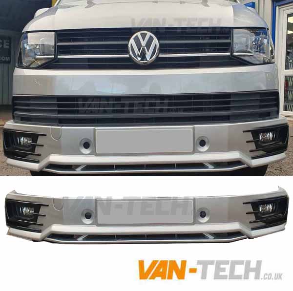 vw-t6-transporter-pre-painetd-sportline-bumper-2 Pre-Painted VW T6 Sportline Bumper Plastic Pre-Painted VW T6 Sportline Bumper Plastic We can supply this part pre-painted and ready to fit to your van, we just need you to supply us with the VW Paint Code required in the notes when you place the order or call us on: 0121 550 4628 for advice. £450 FREE SHIPPING to most of the UK!! (Scottish Highlands and Northern Ireland not included) VW Transporter T6 Sportline Lower Bumper Plastic Product features: Stylish finish at fraction of main dealer prices Made from sturdy high quality plastic not fibre glass Tailor made for the VW T6 Transporters Painted and ready to fit Please make sure you provide us with the correct paint code when placing an order. Terms and Conditions: This is a special modified item and it does not fall under our normal returns policy, for all our pre-painted Items we do not accept returns there will also be no refunds for items unless a mistake has been made by us. Please allow 2-3 week for delivery of this item as they are painted to order.
