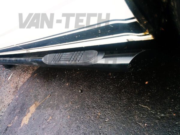 vw-transporter-t5-t5.1-and-t6-black-side-bars-with-3-steps-3-600x450 VW T5 SWB LWB Transporter Black Slashed End Side Bars with Three Steps.