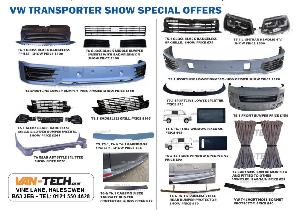 VW TRANSPORTER ALLOY WHEELS AND ACCESSORIES, VAN-TECH 
