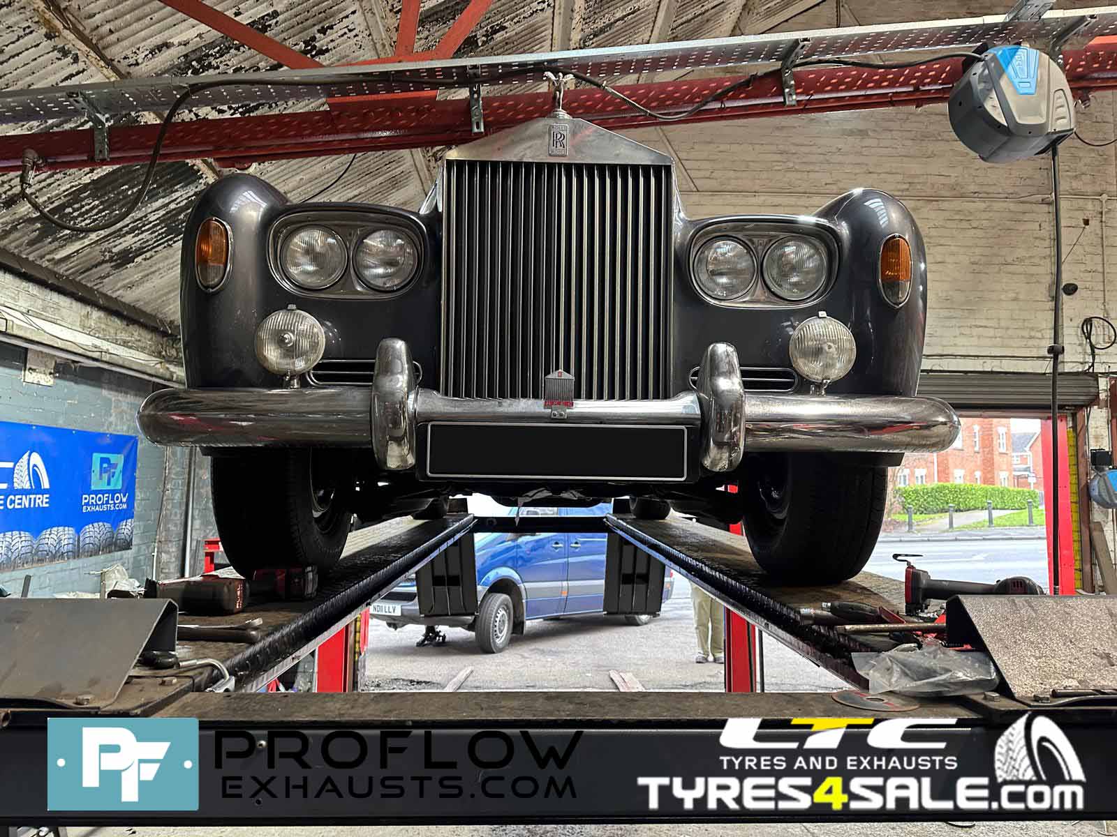 Roll Royce Hearse Custom Exhaust made from Stainless Steel Front, Middle and Rear - Proflow Exhausts offer custom exhaust solutions for most cars and vans