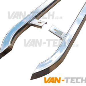 VW T6 T6.1 Sportline Side Bars Angular Stainless Steel Transporter